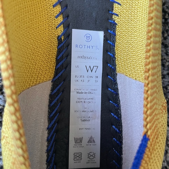 Rothy’s Shoes The Point Flats in Marigold size 7 - Picture 6 of 8